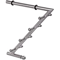 TT10000 - Perchero de pared de acero inoxidable con gancho- profundidad: 280 mm- 1 pieza